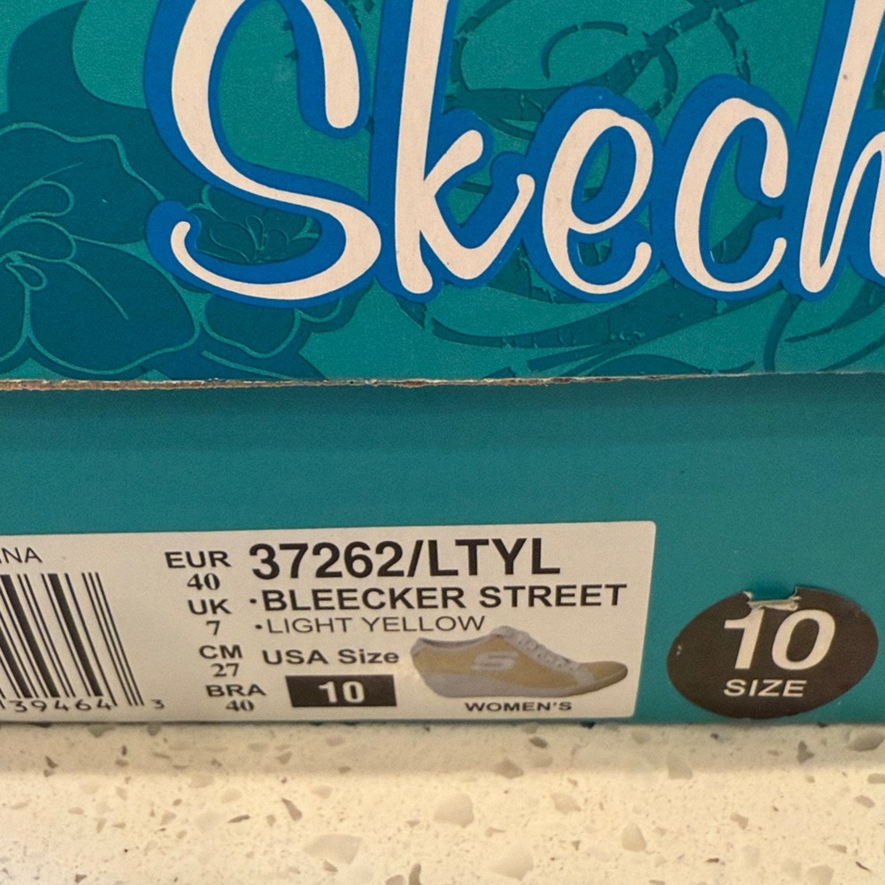 Skechers Cali yellow wedged shoes size 10 - Picture 6 of 6